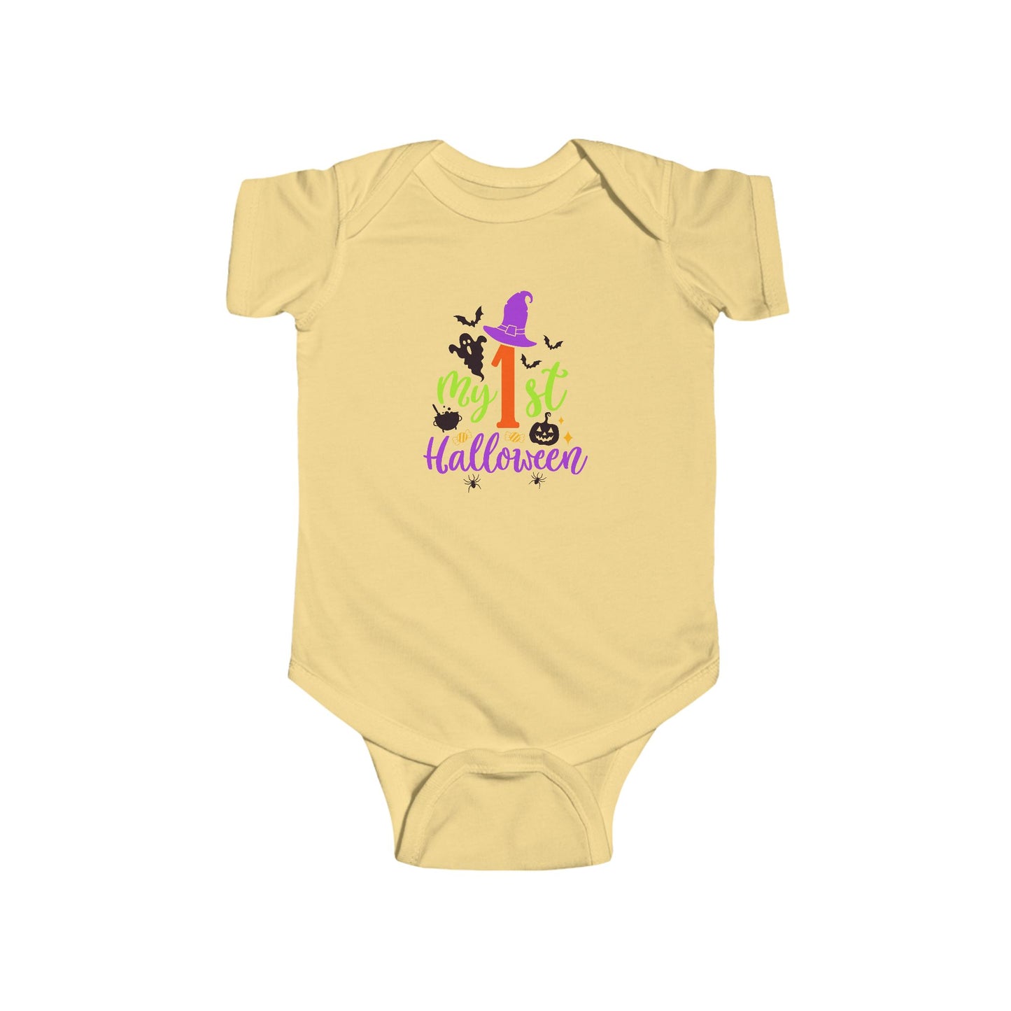 Infant Bodysuit - "My 1st Halloween" Cute Witch Baby Halloween Onesie
