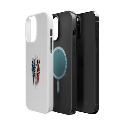 50 Years Patriotic iPhone Case — American Flag Anniversary Magnetic Impact-Resistant Case