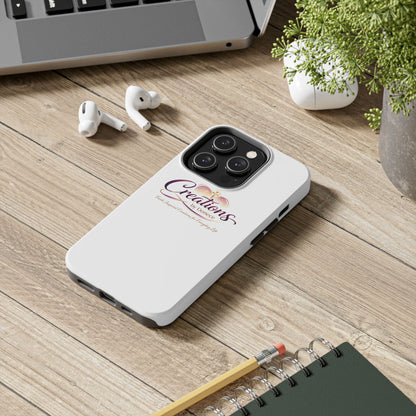 Tough Phone Case - "Creations by Donece" Logo Protective Cover