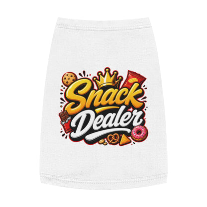Snack Dealer Pet Tank Top – Funny Treat Lover Dog Shirt