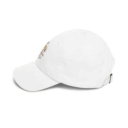 Dad Cap — Floral Gold 'Creations By Donece' Logo Embroidered Hat