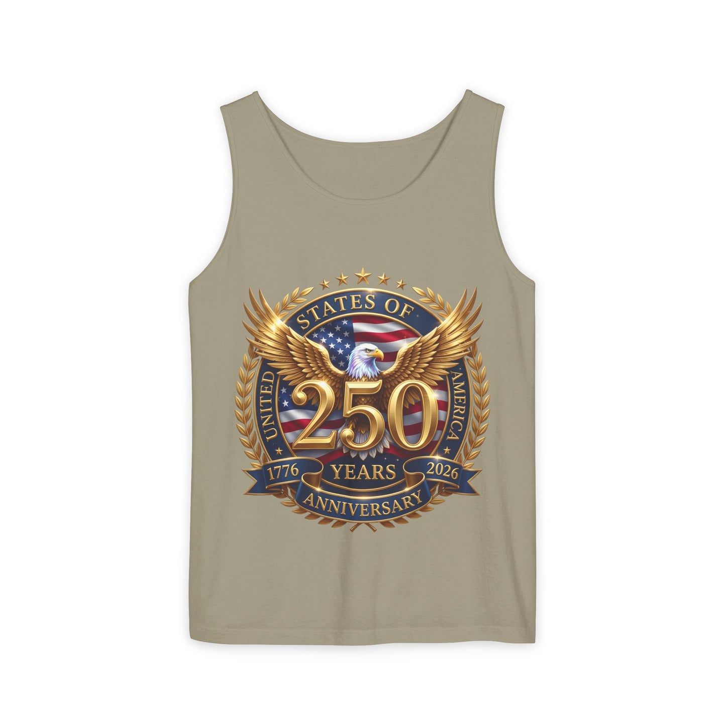 250 Years Anniversary Eagle Tank Top — United States Bicentennial Celebration Tee