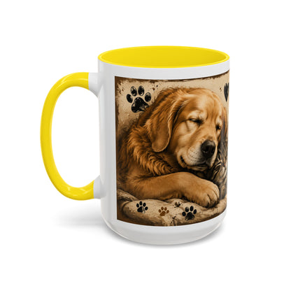 Coffee Mug – "A House Is Not A Home Without Paws" Pet Lover Accent Mug