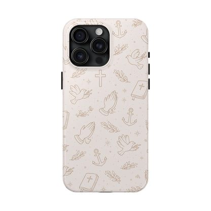 Symbols of Grace Phone Case | Christian Floral iPhone Case
