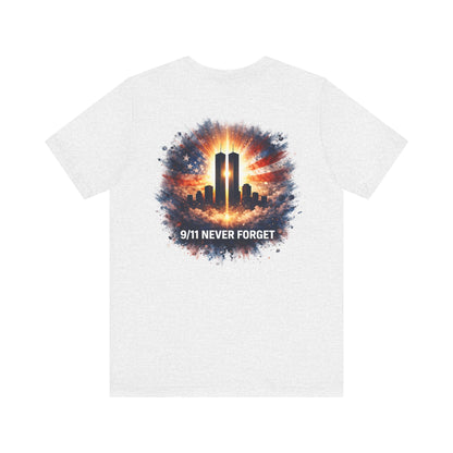 9/11 Never Forget T-Shirt — Twin Towers Tribute Tee