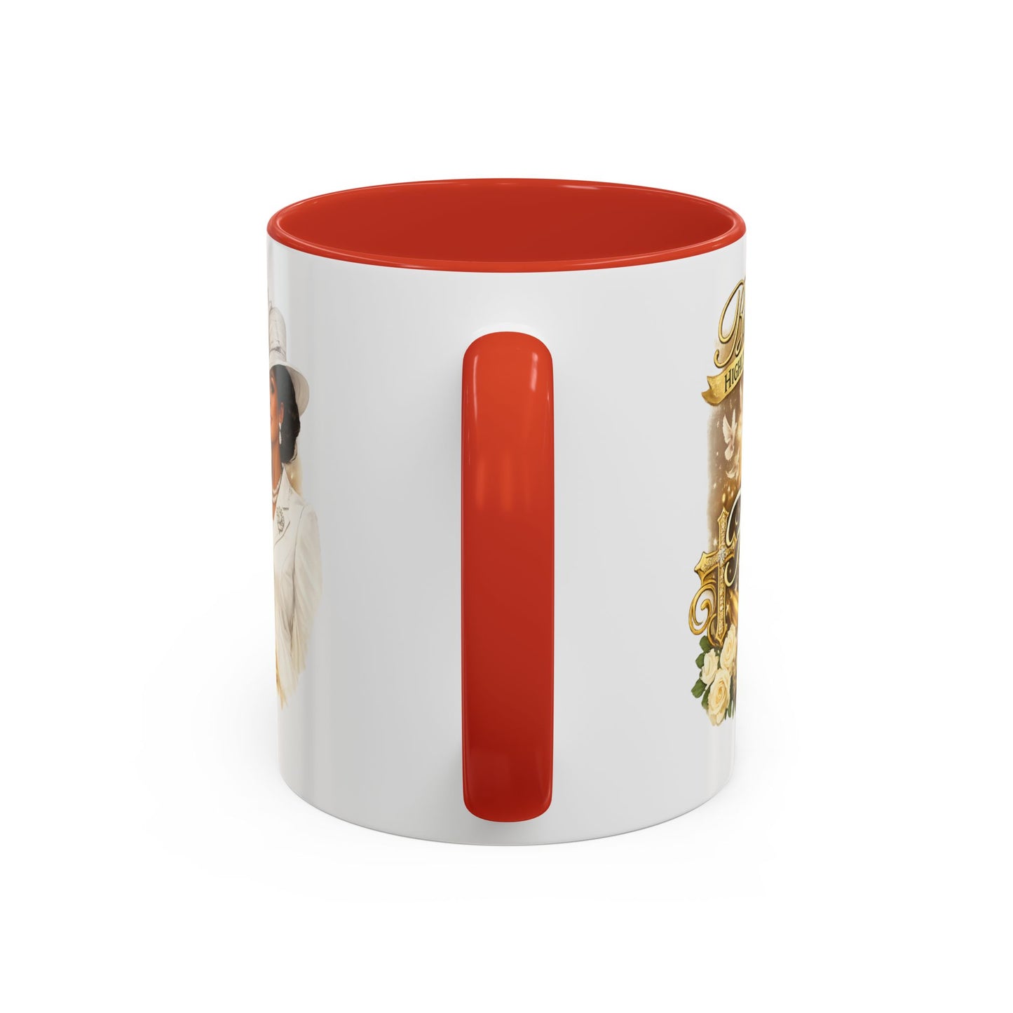 First Lady Inspirational Coffee Mug — "Blessed & Highly Favored" Accent Ceramic Mug
