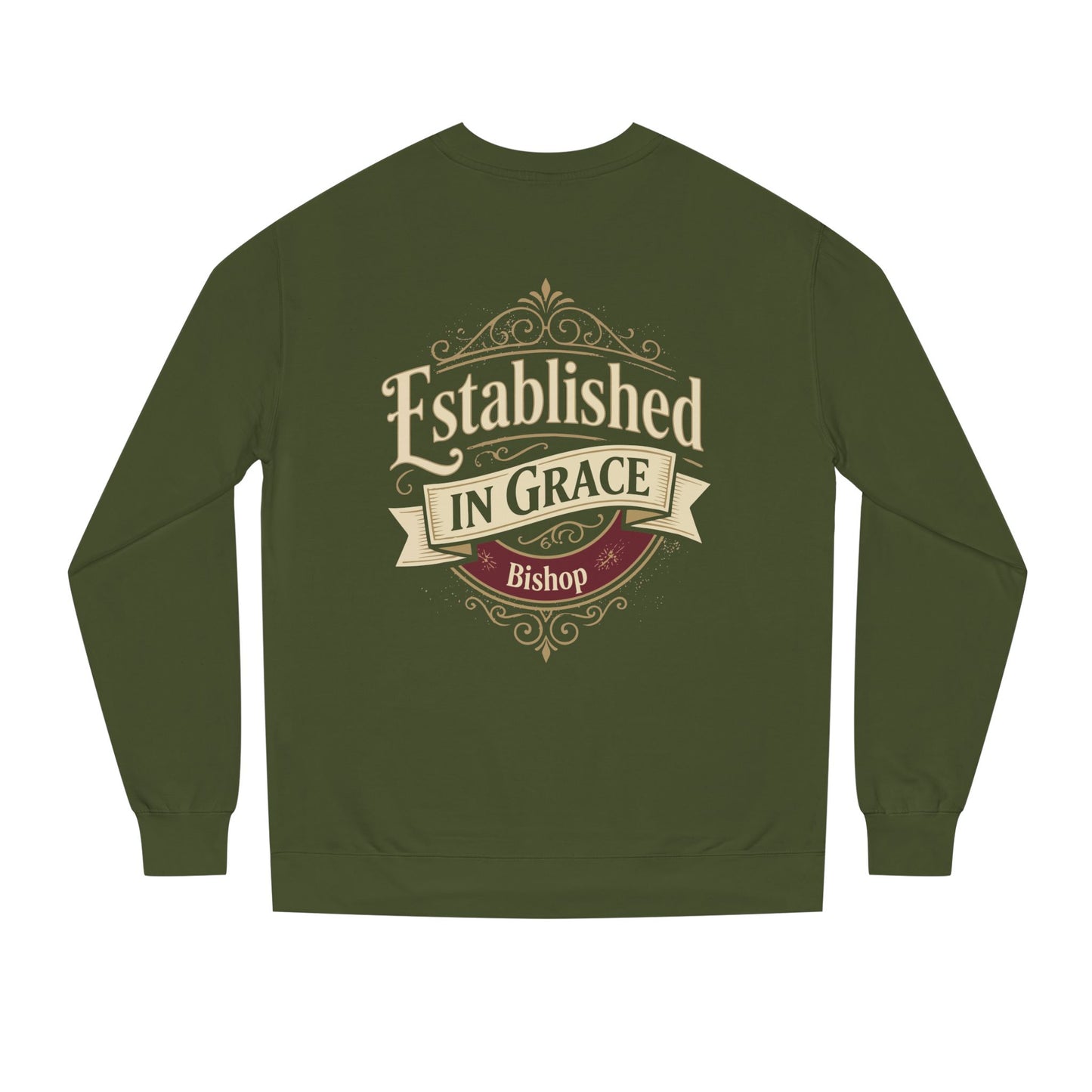 Established in Grace Sweatshirt — 'Established in Grace' Vintage Faith Crewneck
