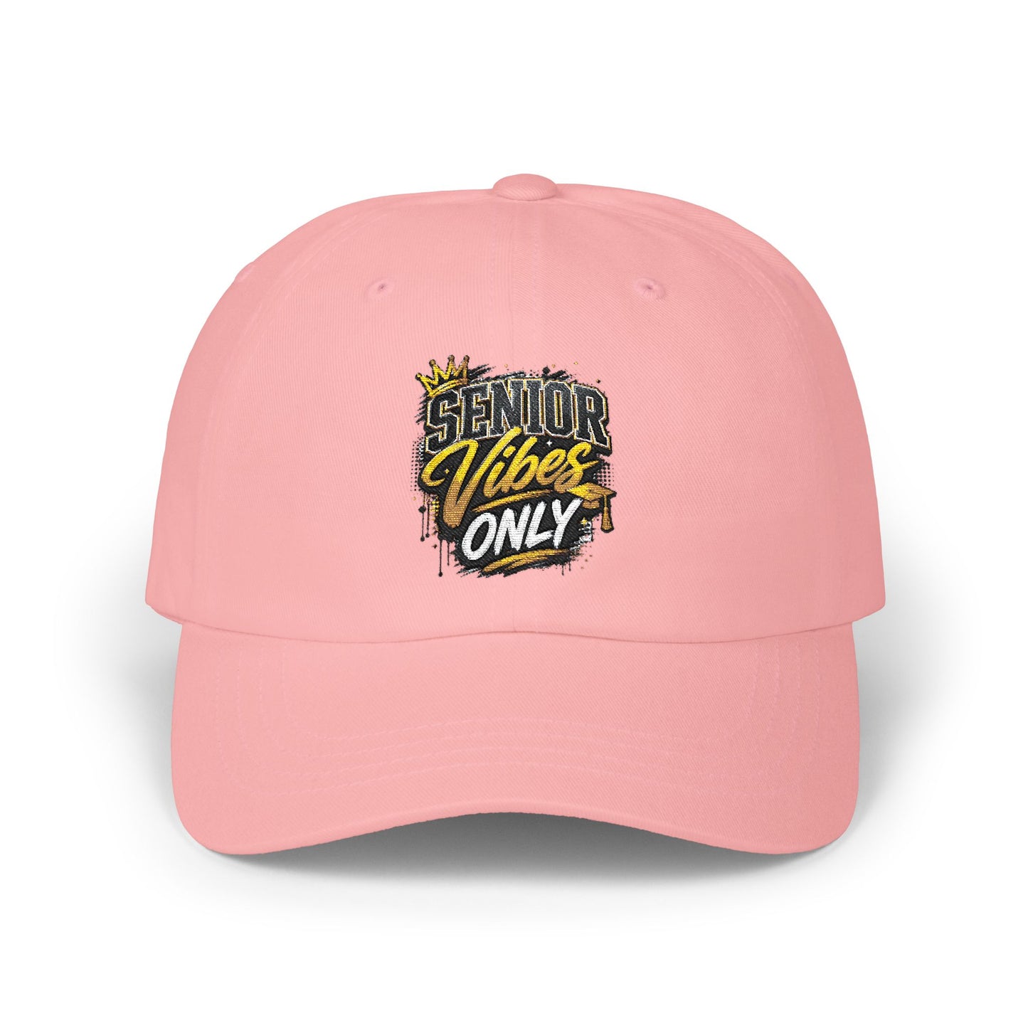 Dad Cap — "Senior Vibes Only" Embroidered Baseball Hat
