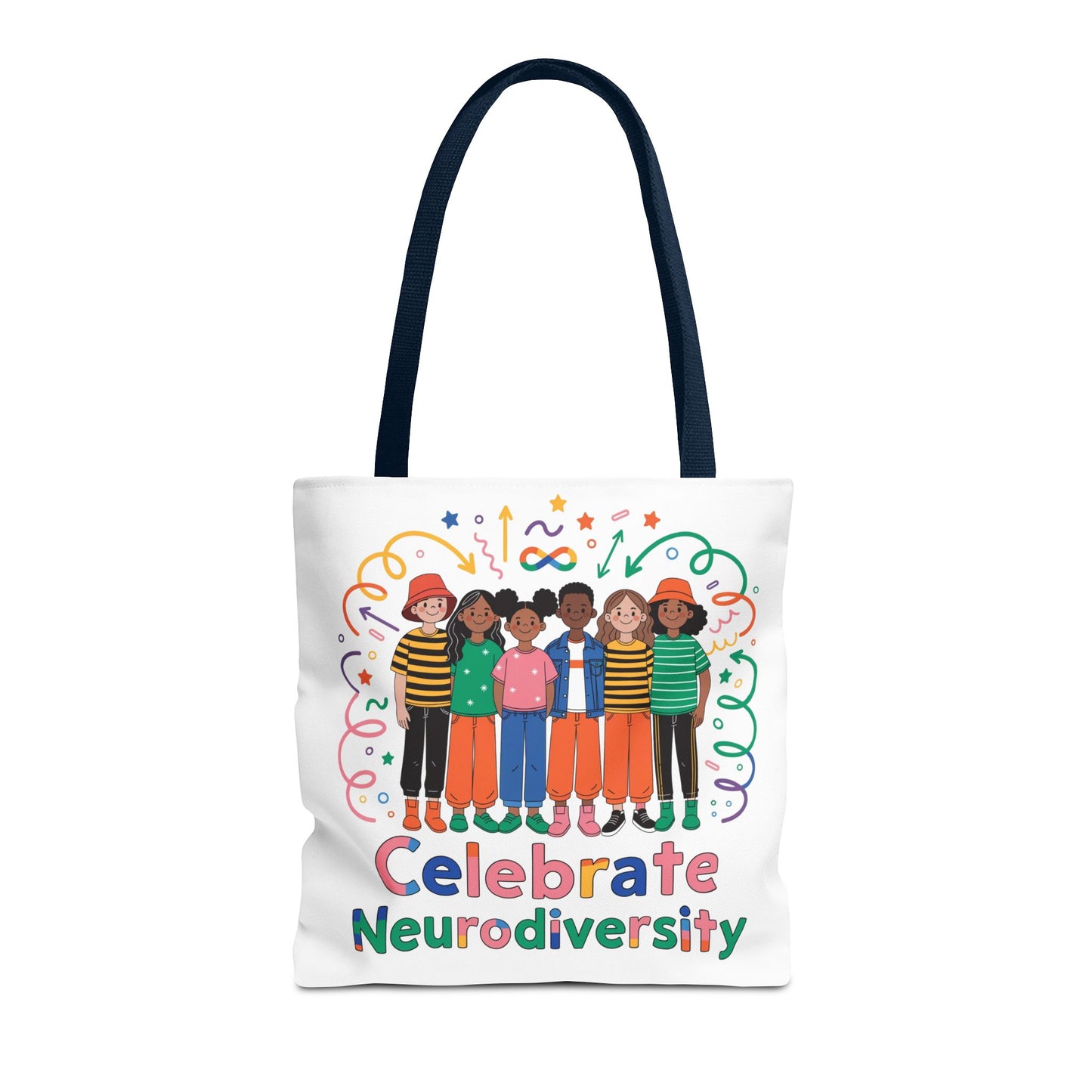 Celebrate Neurodiversity Tote Bag — Inclusive Pride Reusable Shopper
