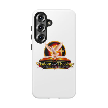 Wisdom and Theology Phone Case — Christian Dove & Cross Protective Tough Case