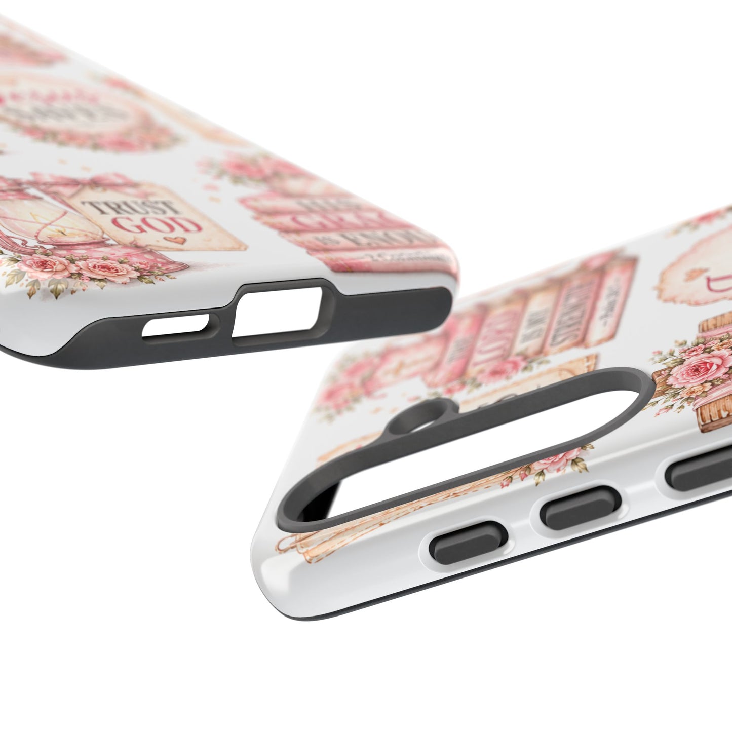 Faith Phone Case — 'Jesus Saves' Floral Christian Scripture iPhone Case