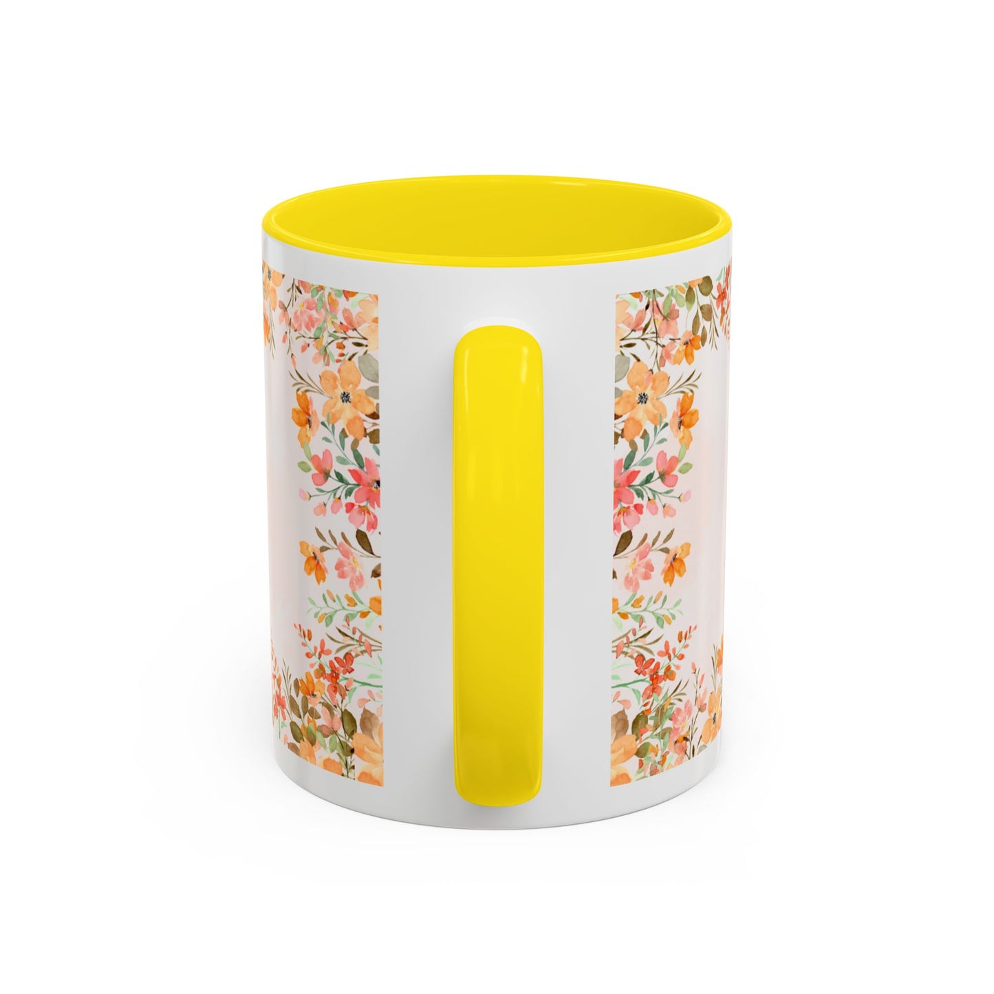 Life Began With You Mom Floral Accent Coffee Mug