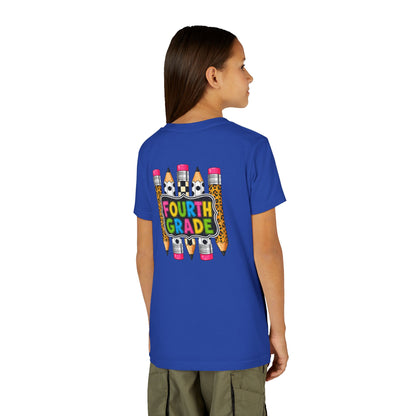 Fourth Grade Pencil Kids Tee – Back to School Youth Shirt