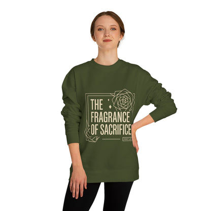 The Fragrance of Sacrifice Sweatshirt — Floral Graphic Crewneck