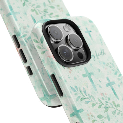 Walk By Faith Phone Case | Christian floral iPhone Case