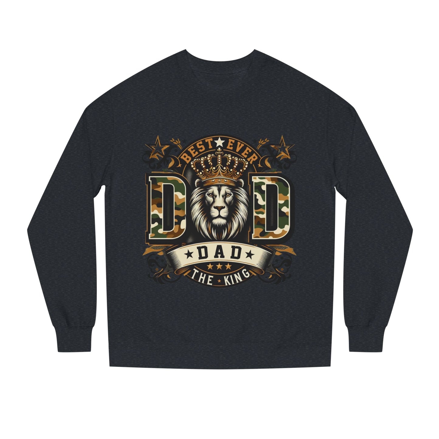 Dad The King Lion Sweatshirt – Best Ever DAD Camouflage Design