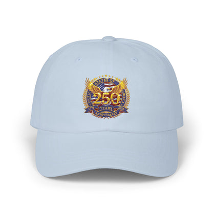 250 Years Commemorative Dad Cap – Vintage Gold Emblem Baseball Hat