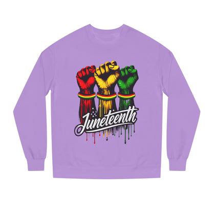 Juneteenth Fist Sweatshirt – Black Power Red Yellow Green Pride Crewneck