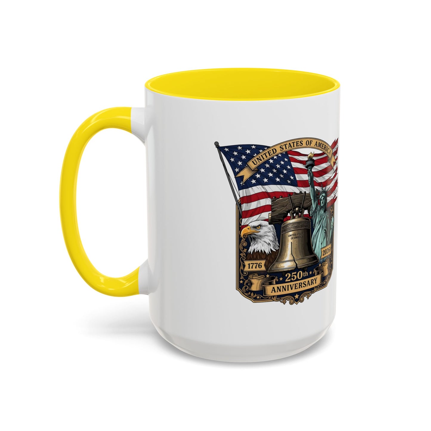 Liberty Anniversary Coffee Mug — 250th USA Celebration Accent Mug