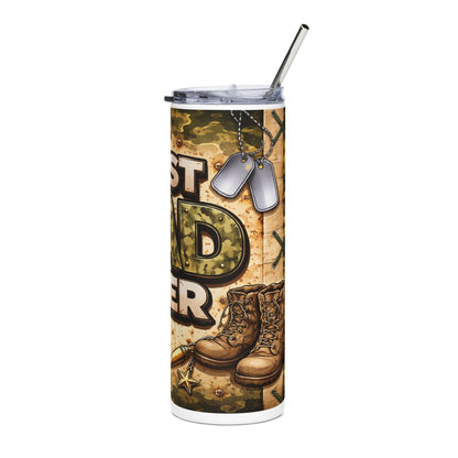 Army Camo "Best Dad Ever" 20oz Stainless Steel Tumbler