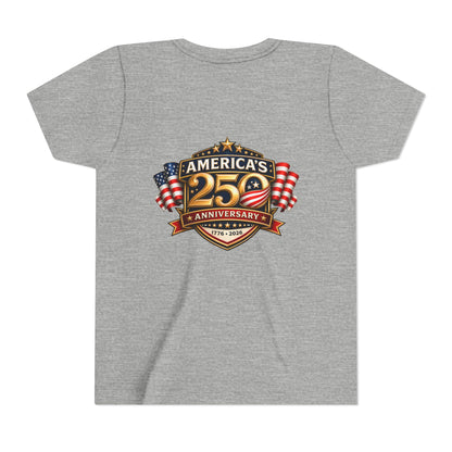 America's 250th Anniversary Youth Tee - Patriotic 1776–2026 Celebration Shirt