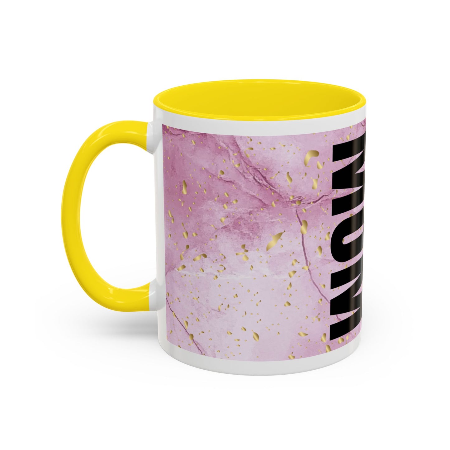 Mom Definition Accent Coffee Mug – Inspirational Pink Marble Mother’s Day Gift (11/15oz)