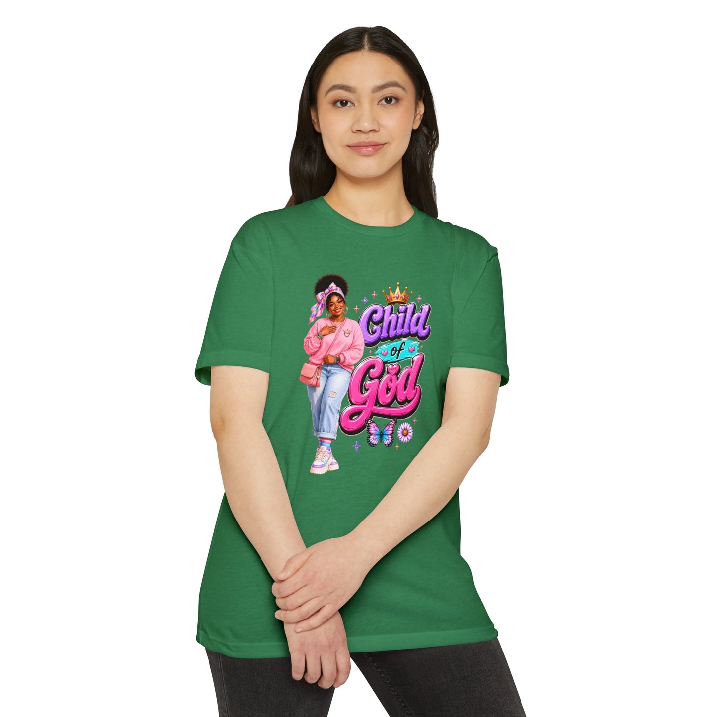 Child of God T-Shirt — Cute Pink Faith Graphic Tee for Girls