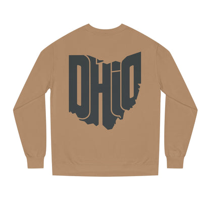 Ohio State Outline Crewneck Sweatshirt — Bold 'OHIO' Map Graphic
