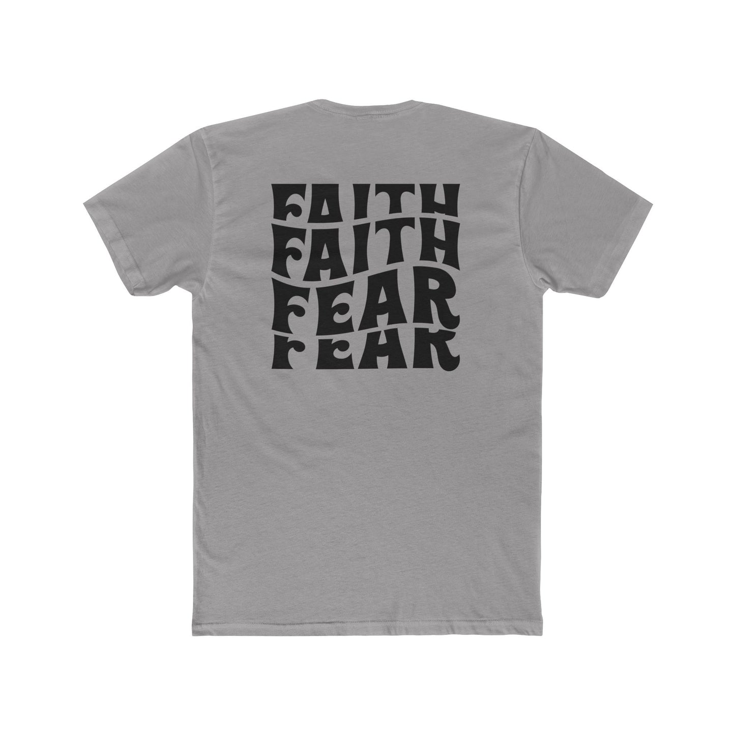 Faith Over Fear T‑Shirt — Bold Retro Typography Spiritual Tee