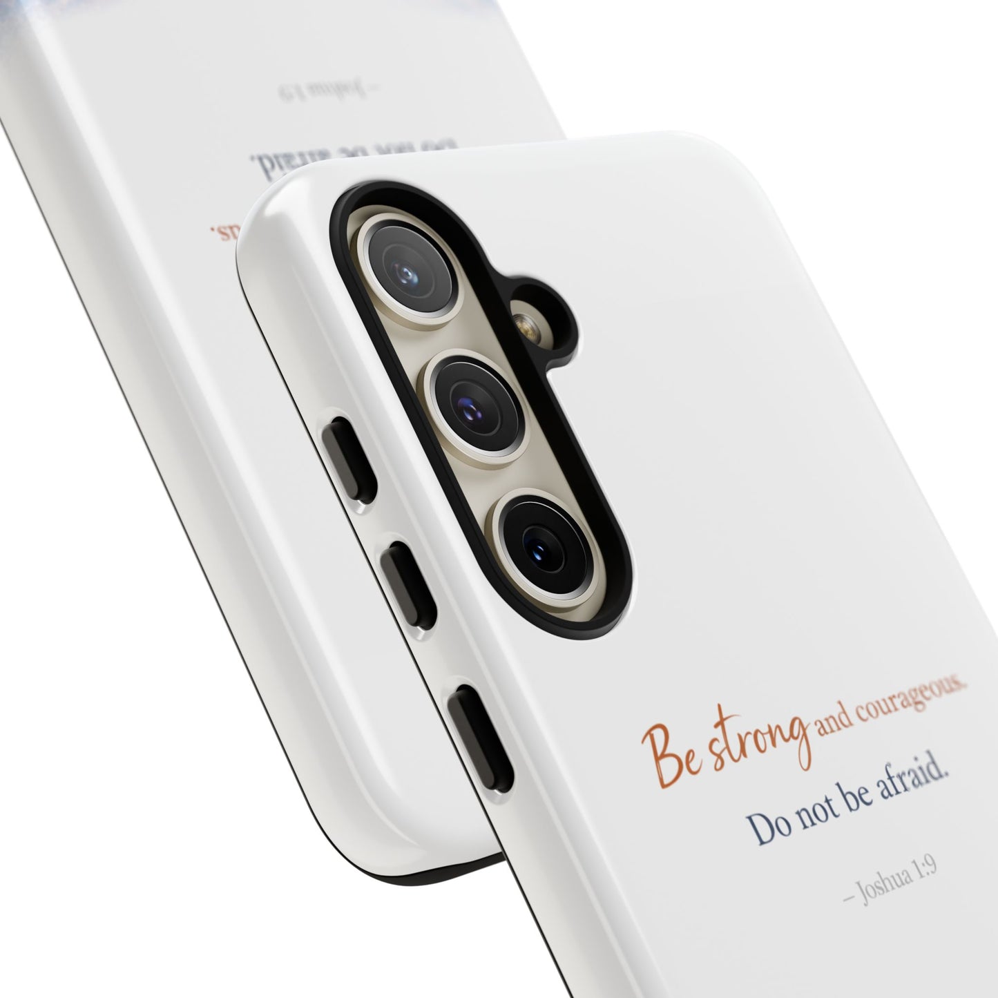 Inspirational 'Be Strong and Courageous' Phone Case — Joshua 1:9 Christian Protective Tough Case