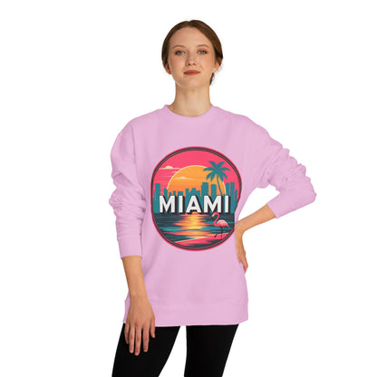 Miami Sunset Crewneck Sweatshirt