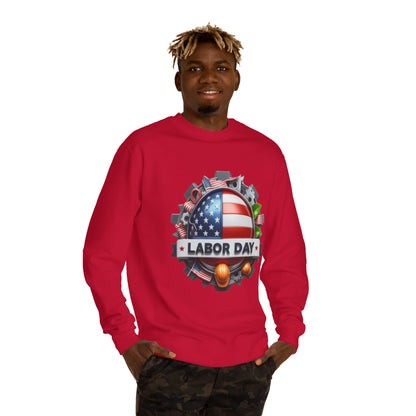 Labor Day Crewneck Sweatshirt – American Flag & Tools Workwear