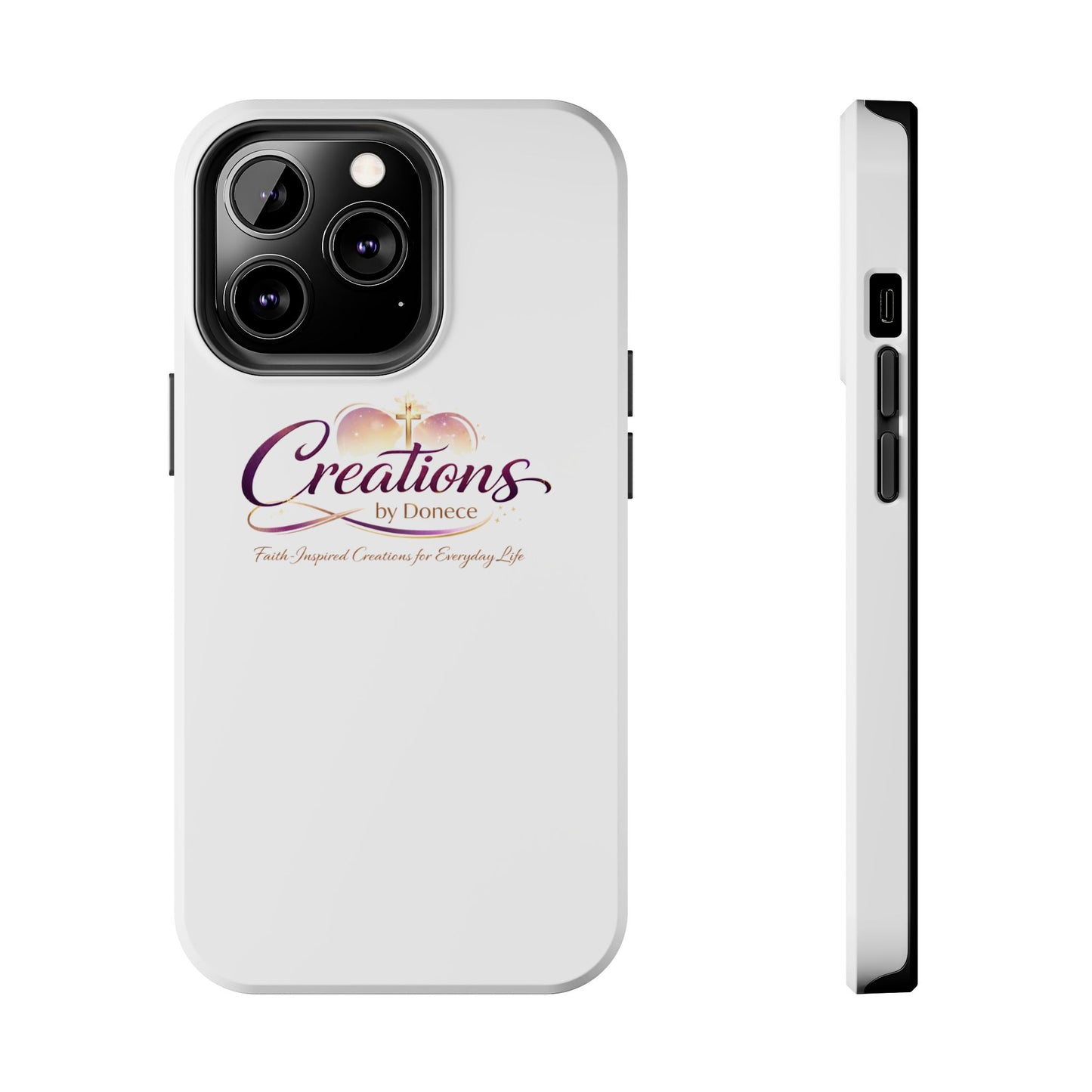 Tough Phone Case - "Creations by Donece" Logo Protective Cover