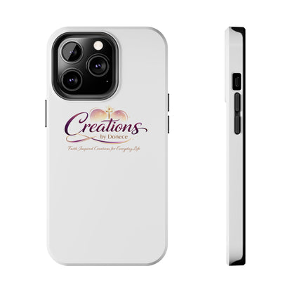 Tough Phone Case - "Creations by Donece" Logo Protective Cover