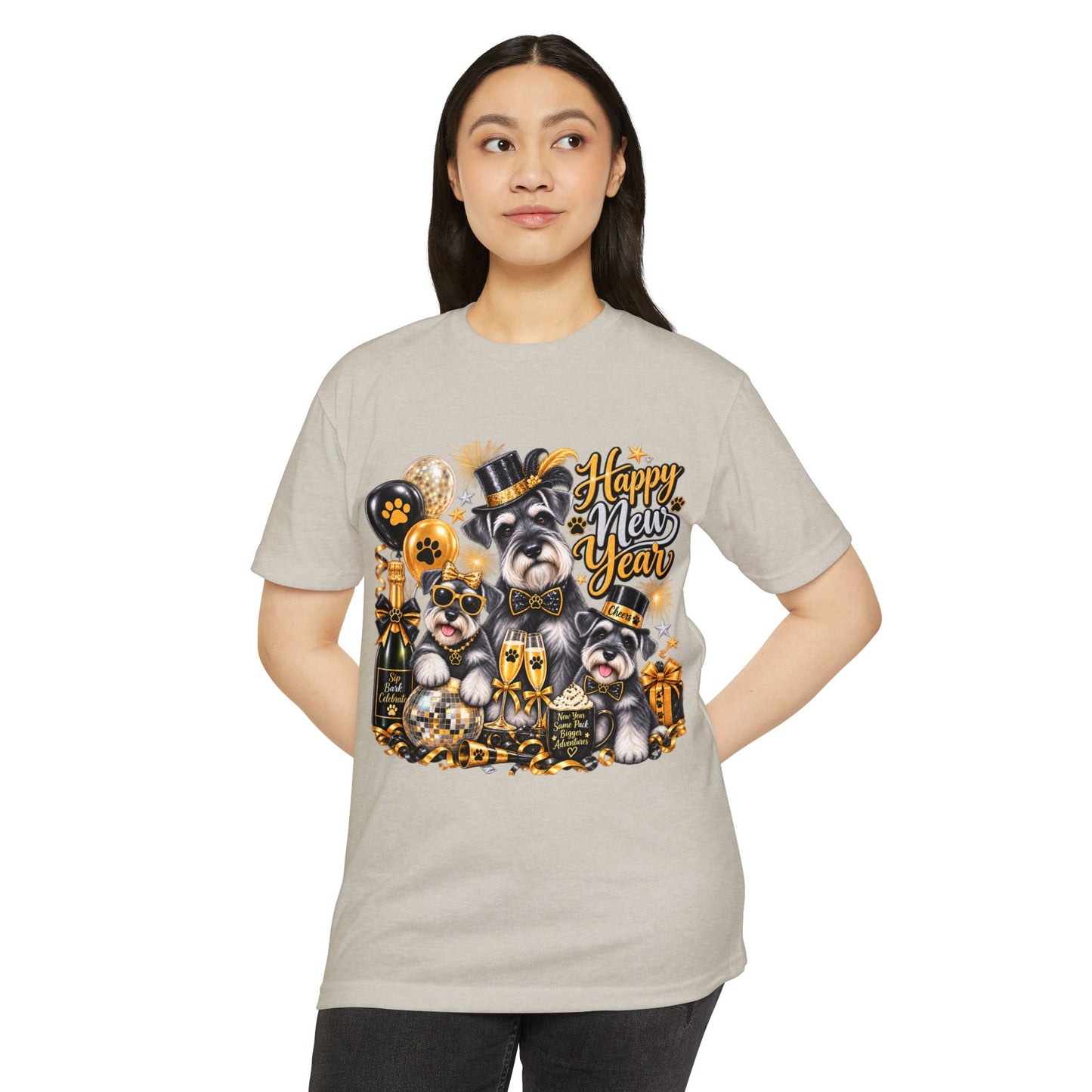 Happy Mew Year T-Shirt — Cute Cats New Year Celebration Tee