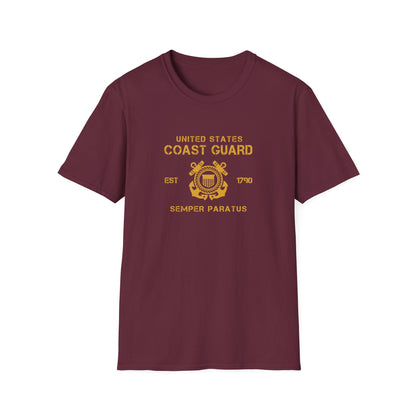 United States Coast Guard EST 1790 Semper Paratus T-Shirt