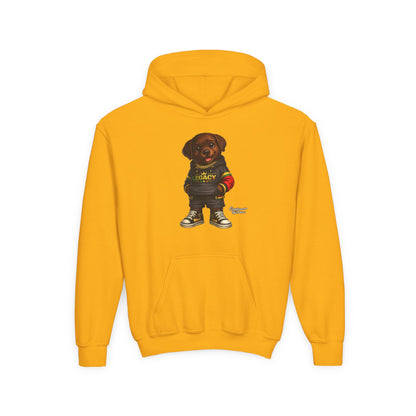 Youth Hoodie — 'Legacy' Streetwear Puppy Graphic Sweatshirt