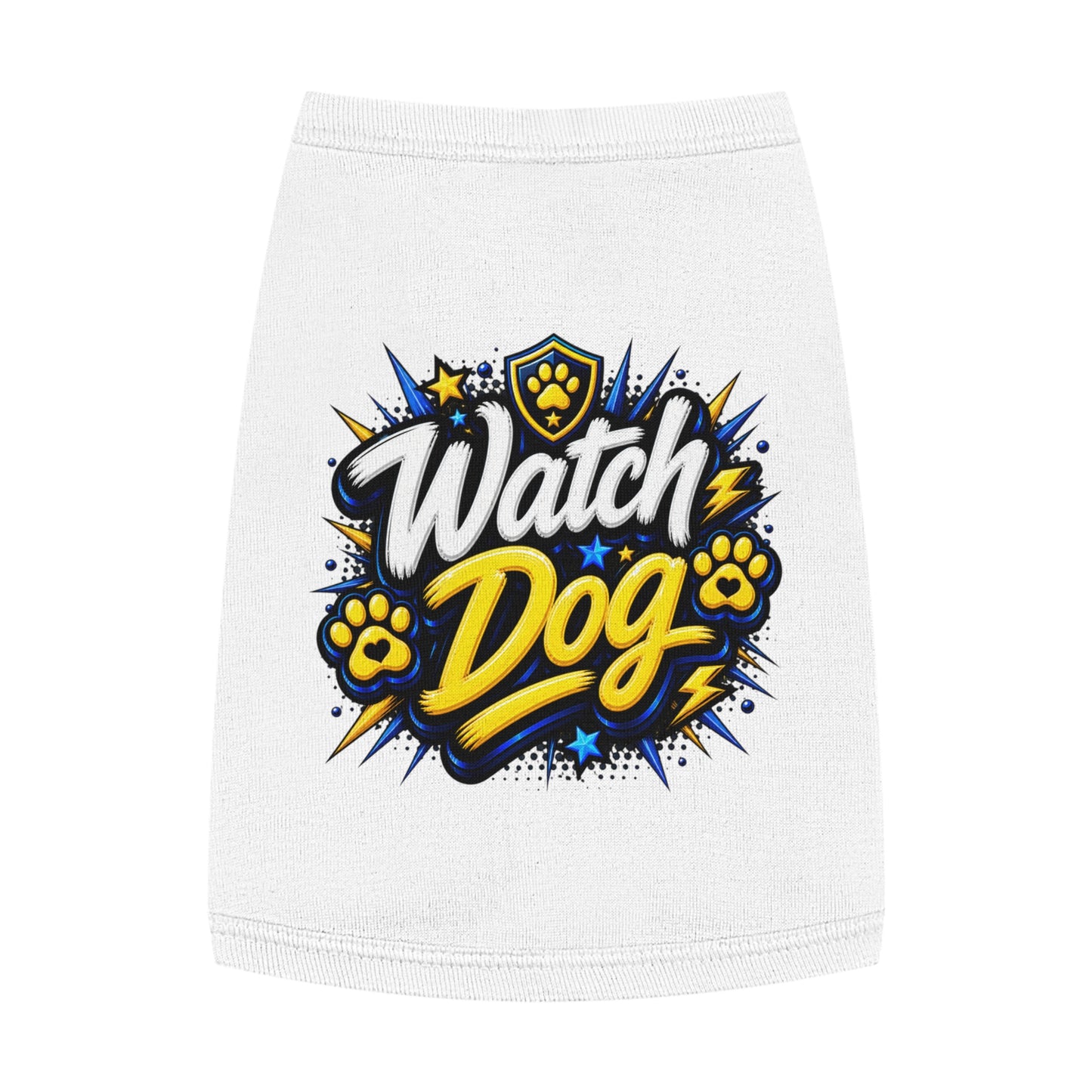 Watch Dog Pet Tank Top — Cute Guard Dog Graphic Tank for Small Dogs