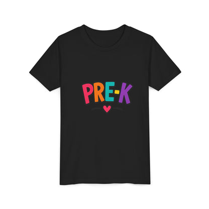 Pre-K Kids Tee — Colorful Heart Preschool Shirt for Boys & Girls