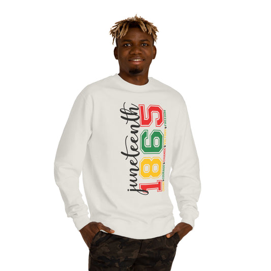 Juneteenth 1865 Crewneck Sweatshirt – Black History Celebration Pullover