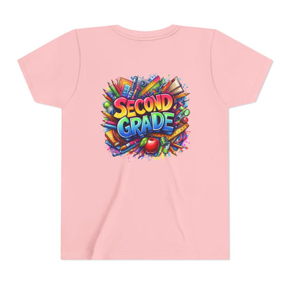 Second Grade Youth Tee — Colorful Back-to-School Kids T-Shirt