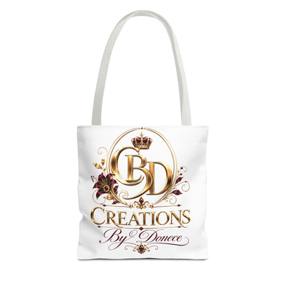 Creations By Donece Logo Tote Bag — Luxury Monogram Canvas Tote