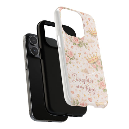 Daughter of the King Floral Phone Case — Tough Magnetic Protective Cover