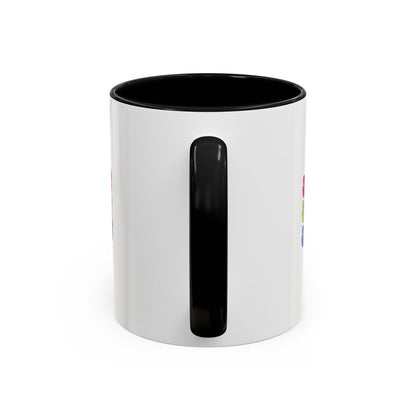Six Seven Retro Accent Coffee Mug — Colorful 11/15oz Ceramic Tea Cup