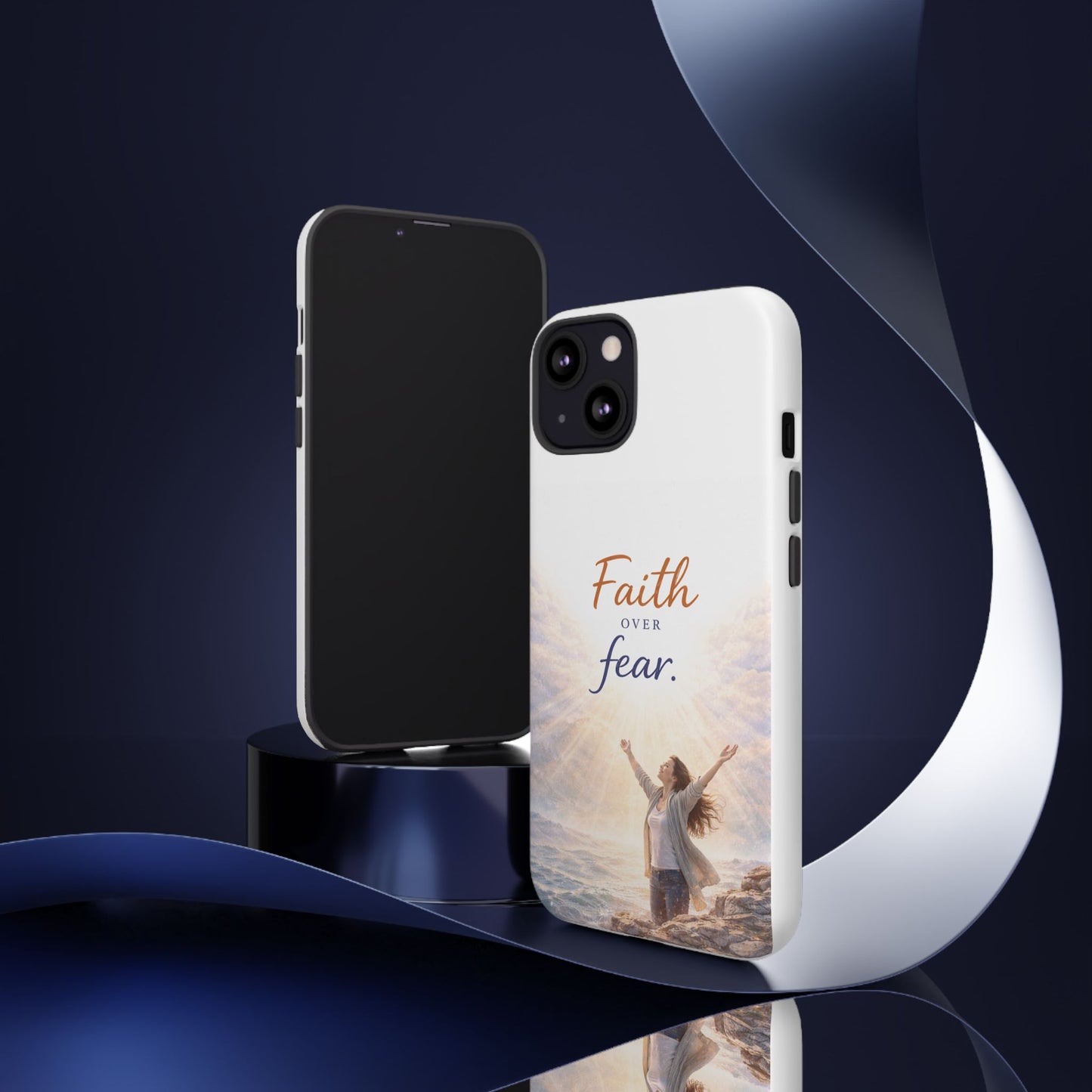 Faith Over Fear Phone Case — Inspirational Christian iPhone Cover