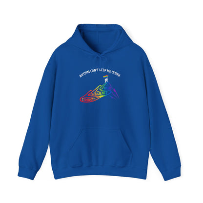Autism Can't Keep Me Down Fight Resilience Strength Hoodie
