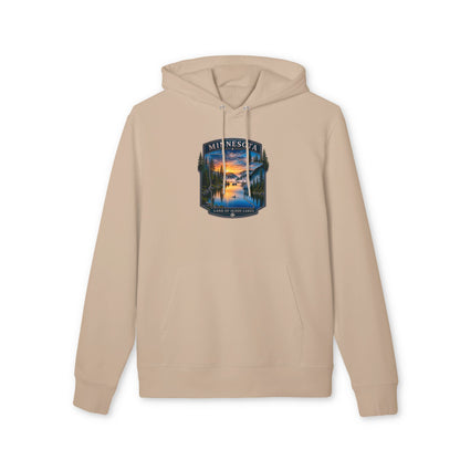 Minnesota Lakes Sunset Hoodie — Scenic 'Land of 10,000 Lakes' Sweatshirt