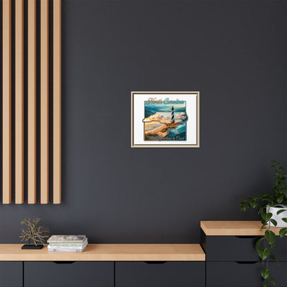 North Carolina Matte Canvas Wall Art — "From Mountains to Coast" Framed Print