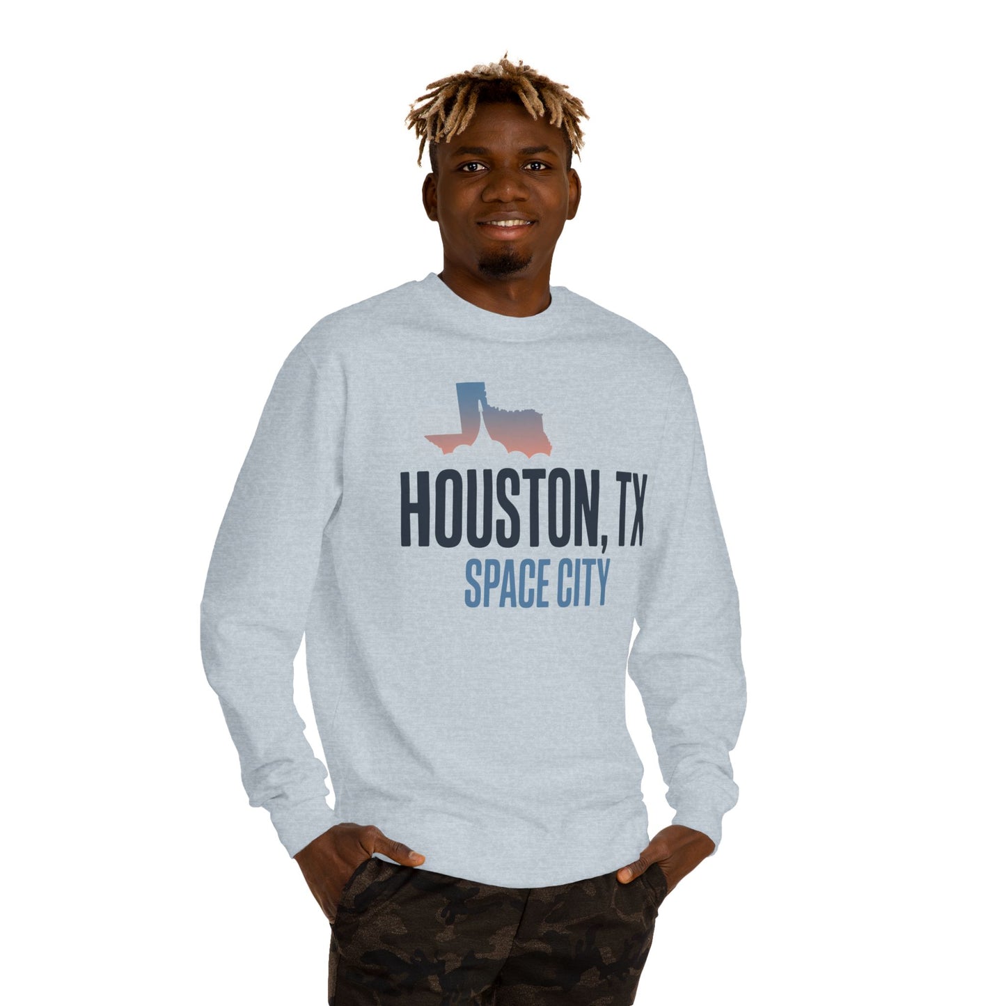 Houston, TX Space City Crewneck Sweatshirt