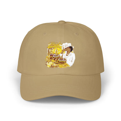 Dad Cap with Vintage Gold 'Classic' Portrait — Retro Father's Day Baseball Hat